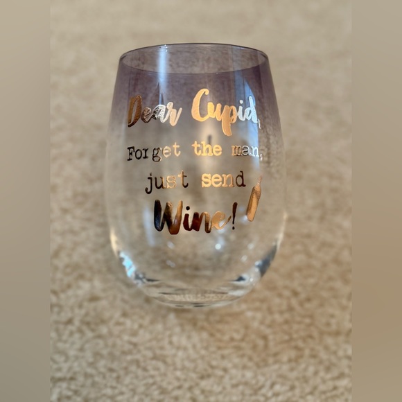 Galentine’s Valentine’s Day Girlfriend Gifts Funny Hand Made Wine Glass - Picture 2 of 4